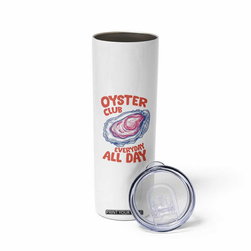 Oyster Club Skinny Tumbler Retro Summer Beach Vacation Gift TS14 Print Your Wear