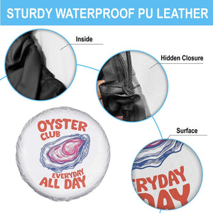 Oyster Club Spare Tire Cover Retro Summer Beach Vacation Gift TS14 Print Your Wear