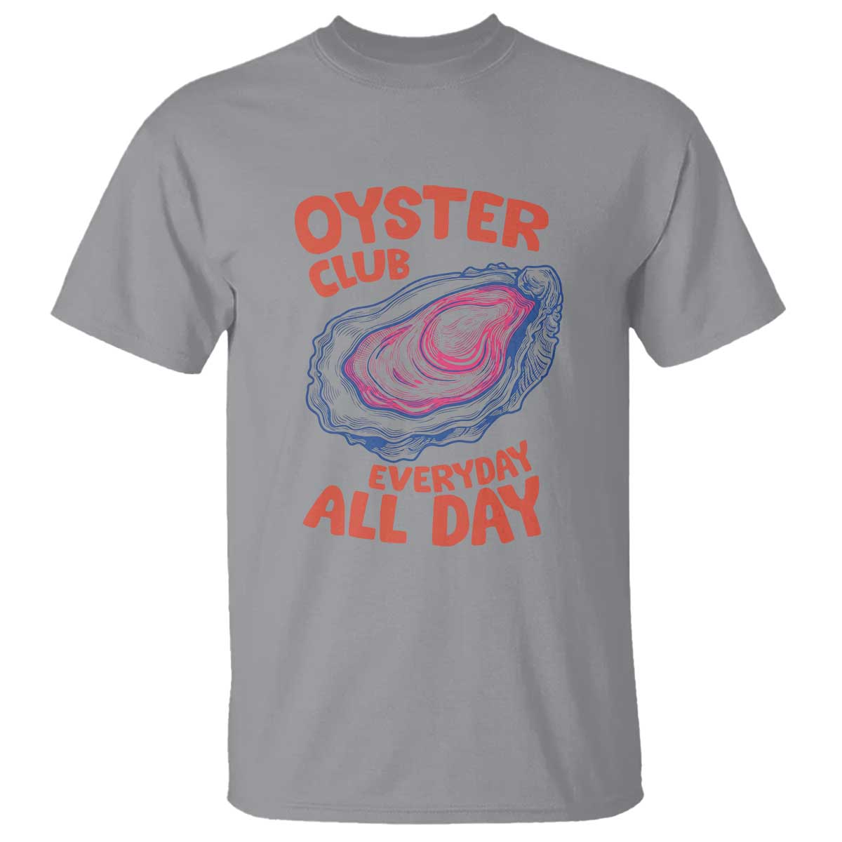 Oyster Club T Shirt Retro Summer Beach Vacation Gift TS14 Sport Gray Print Your Wear