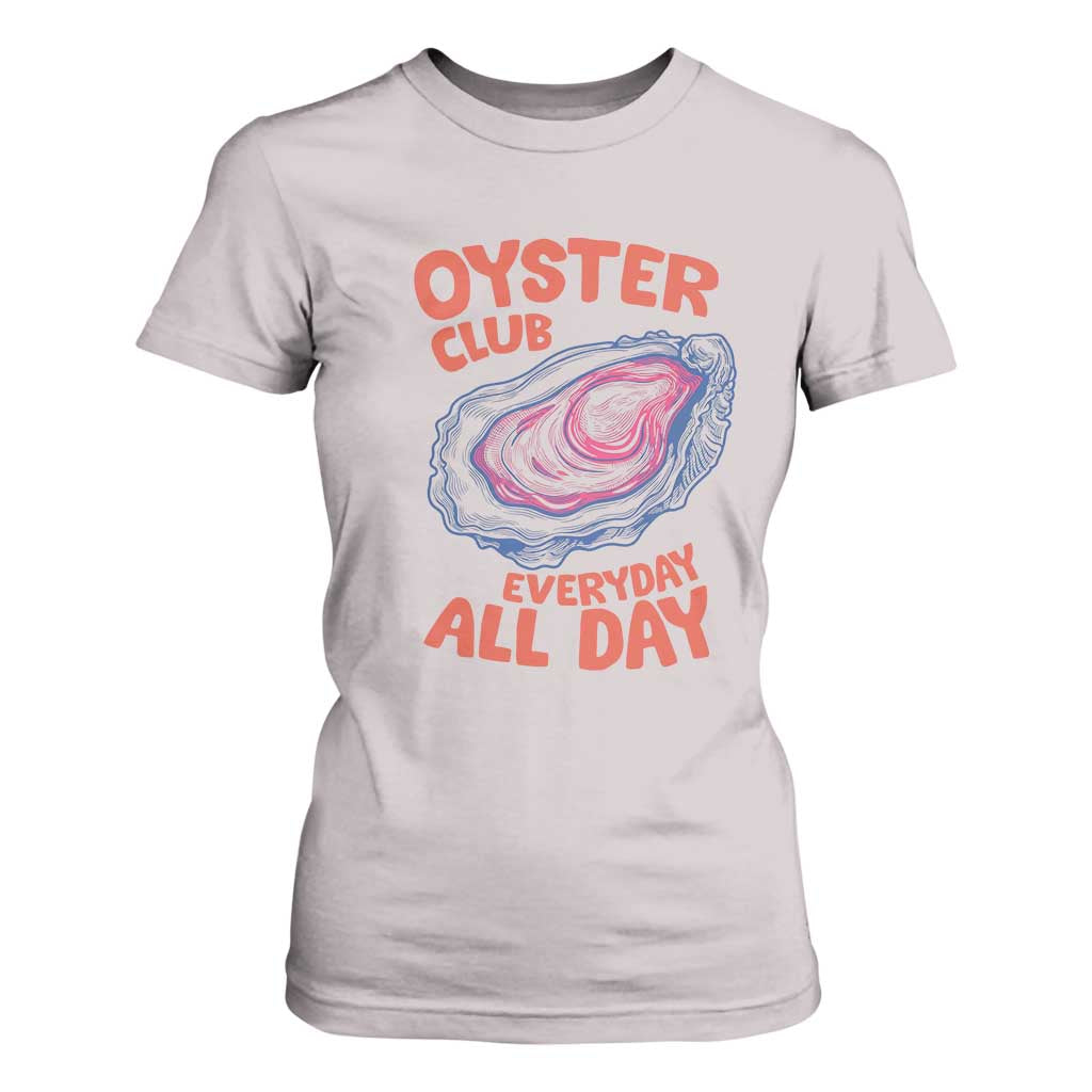 Oyster Club T Shirt For Women Retro Summer Beach Vacation Gift TS14 Ice Gray Print Your Wear