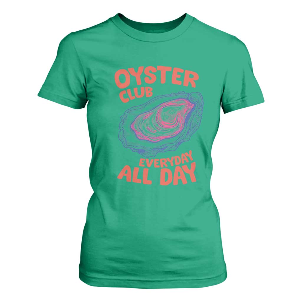 Oyster Club T Shirt For Women Retro Summer Beach Vacation Gift TS14 Irish Green Print Your Wear