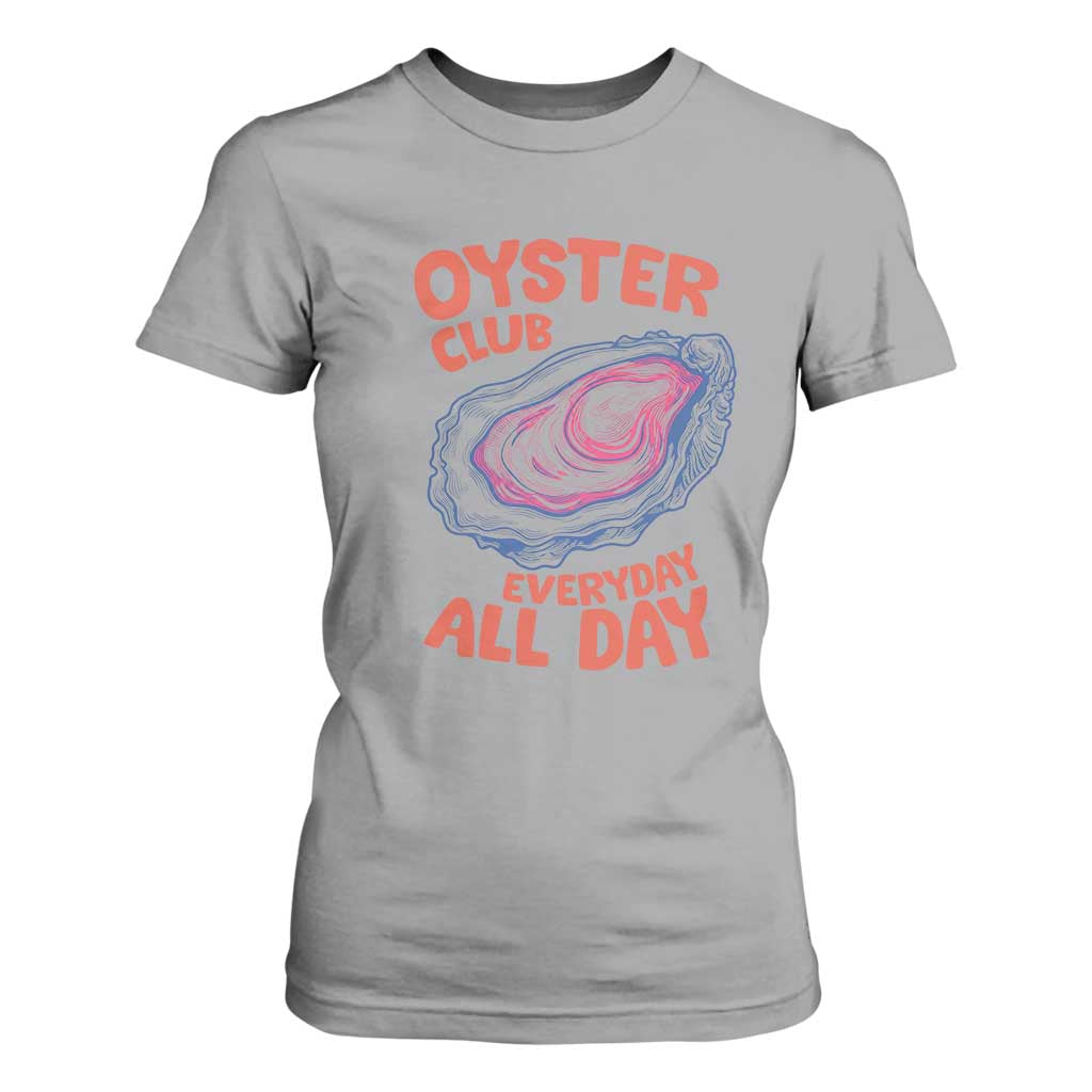 Oyster Club T Shirt For Women Retro Summer Beach Vacation Gift TS14 Sport Gray Print Your Wear