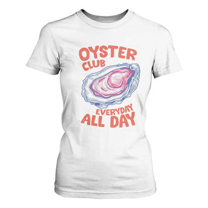 Oyster Club T Shirt For Women Retro Summer Beach Vacation Gift TS14 White Print Your Wear
