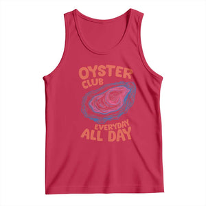 Oyster Club Tank Top Retro Summer Beach Vacation Gift TS14 Red Print Your Wear