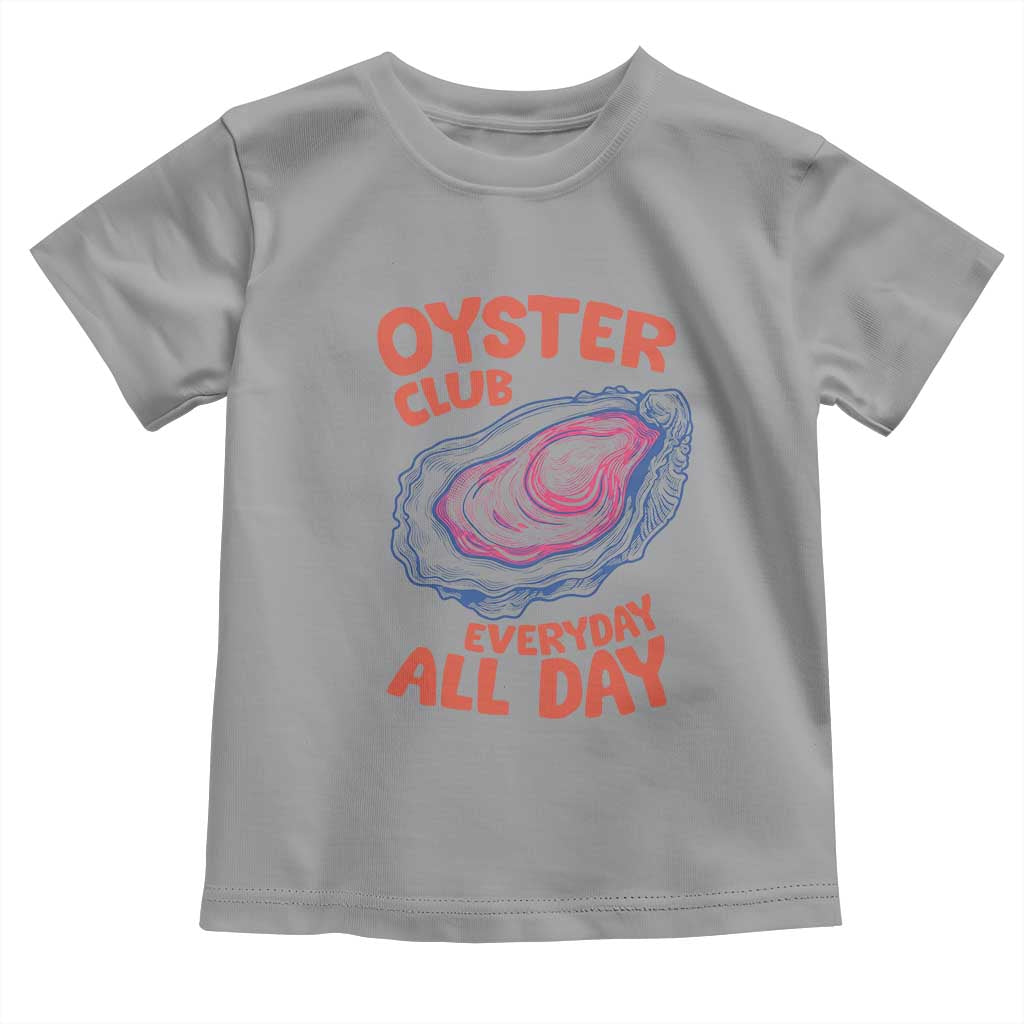 Oyster Club Toddler T Shirt Retro Summer Beach Vacation Gift TS14 Sport Gray Print Your Wear