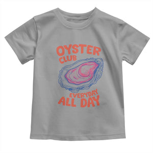 Oyster Club Toddler T Shirt Retro Summer Beach Vacation Gift TS14 Sport Gray Print Your Wear