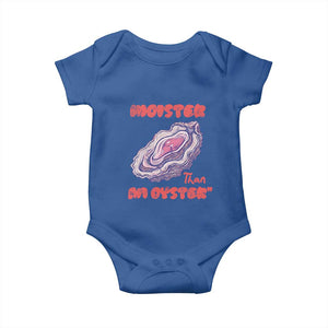 Moister Than An Oyster Baby Onesie Funny Inappropriate Adult Humor TS14 Royal Blue Print Your Wear