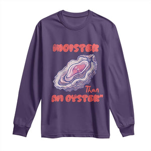 Moister Than An Oyster Long Sleeve Shirt Funny Inappropriate Adult Humor TS14 Purple Print Your Wear
