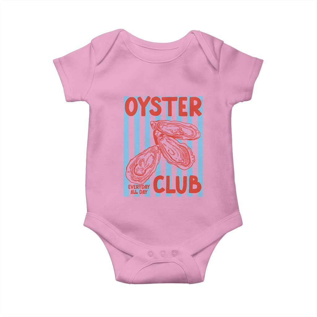 Oyster Club Baby Onesie Coastal Girls Trip Beach Vacation Gift TS14 Light Pink Print Your Wear