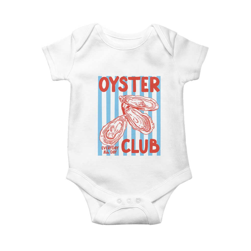 Oyster Club Baby Onesie Coastal Girls Trip Beach Vacation Gift TS14 White Print Your Wear