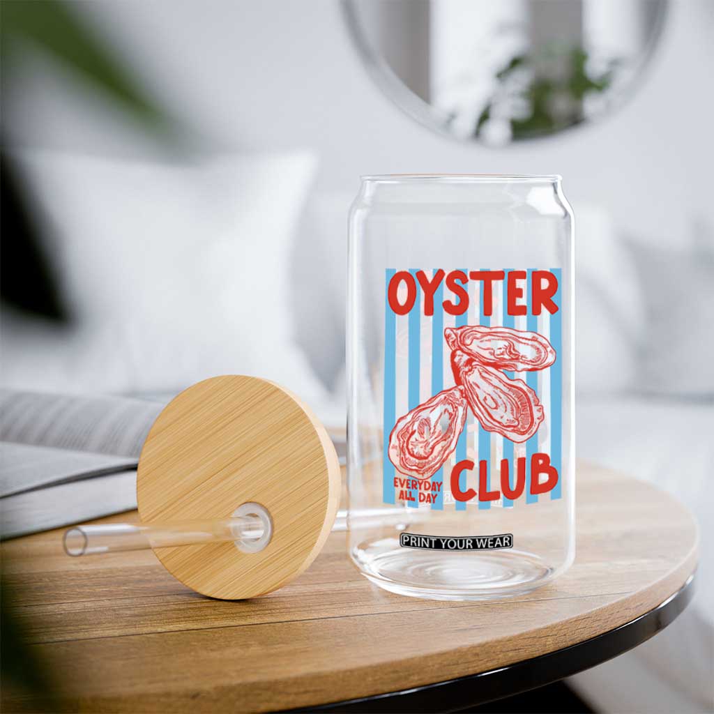 Oyster Club Glass Can Coastal Girls Trip Beach Vacation Gift TS14 Print Your Wear