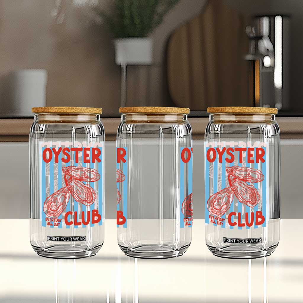 Oyster Club Glass Can Coastal Girls Trip Beach Vacation Gift TS14 Print Your Wear
