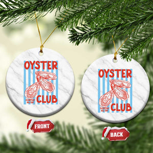 Oyster Club Ceramic Ornament Coastal Girls Trip Beach Vacation Gift TS14 1pc White Marble Print Your Wear