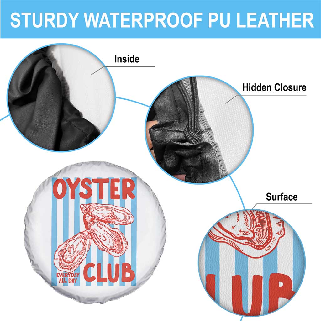 Oyster Club Spare Tire Cover Coastal Girls Trip Beach Vacation Gift TS14 Print Your Wear