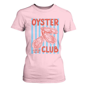 Oyster Club T Shirt For Women Coastal Girls Trip Beach Vacation Gift TS14 Light Pink Print Your Wear