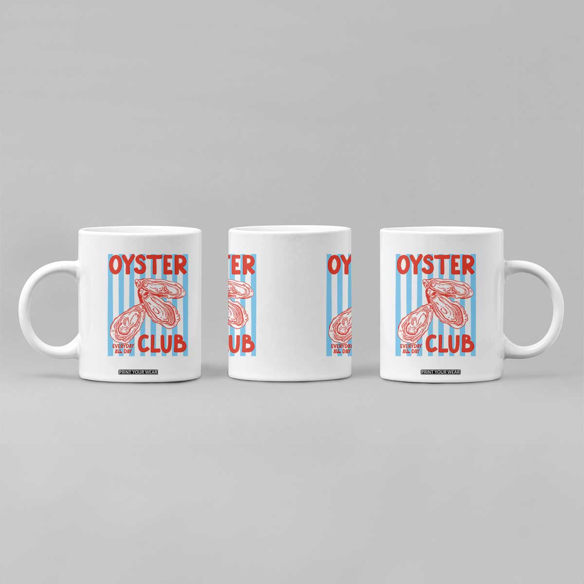 Oyster Club Coffee Mug Coastal Girls Trip Beach Vacation Gift TS14 Print Your Wear