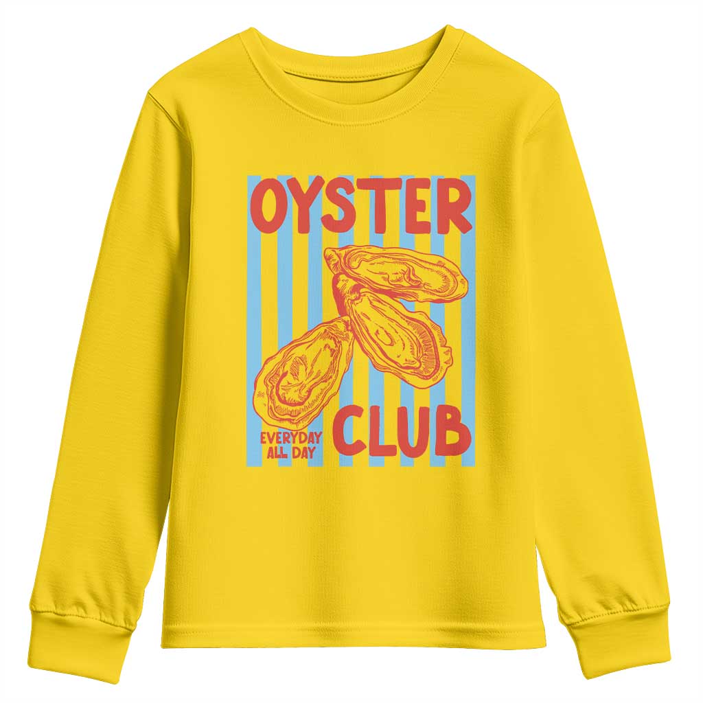 Oyster Club Youth Sweatshirt Coastal Girls Trip Beach Vacation Gift TS14 Daisy Print Your Wear
