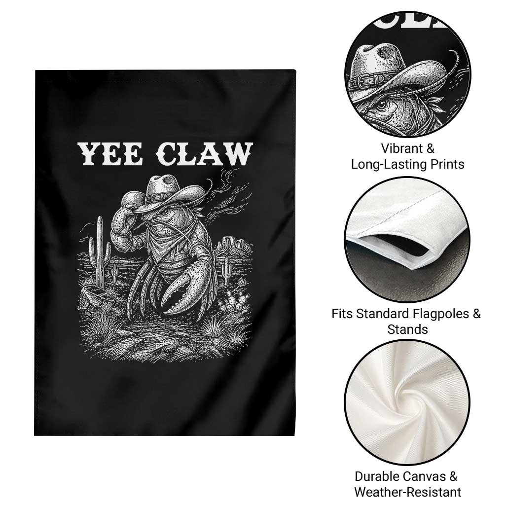 Yee Claw Lobster Garden Flag Funny Crawfish Western Meme TS14 Print Your Wear