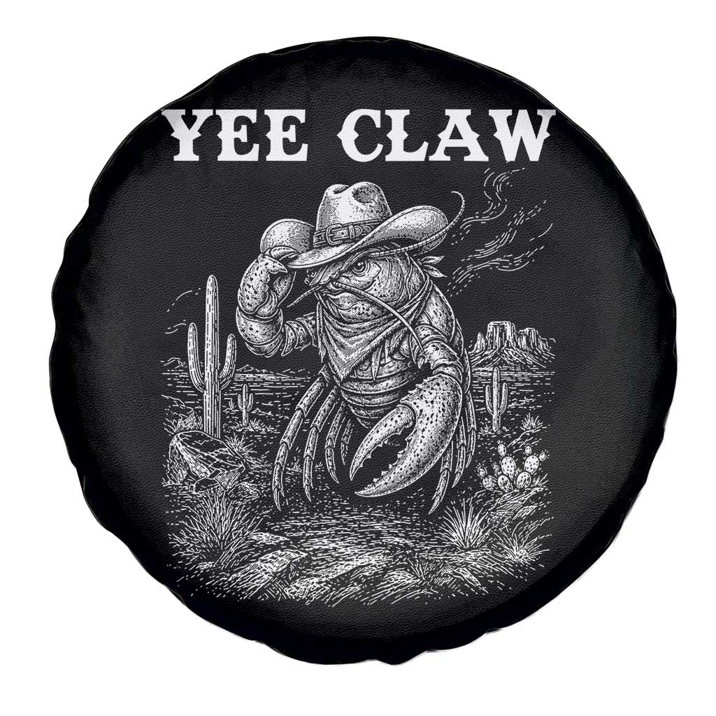 Yee Claw Lobster Spare Tire Cover Funny Crawfish Western Meme TS14 Print Your Wear