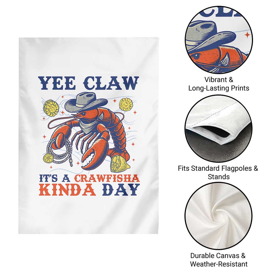 Yee Claw Lobster Garden Flag It's a Crawfish Kinda Day Summer Beach Vaction Gift TS14 Print Your Wear