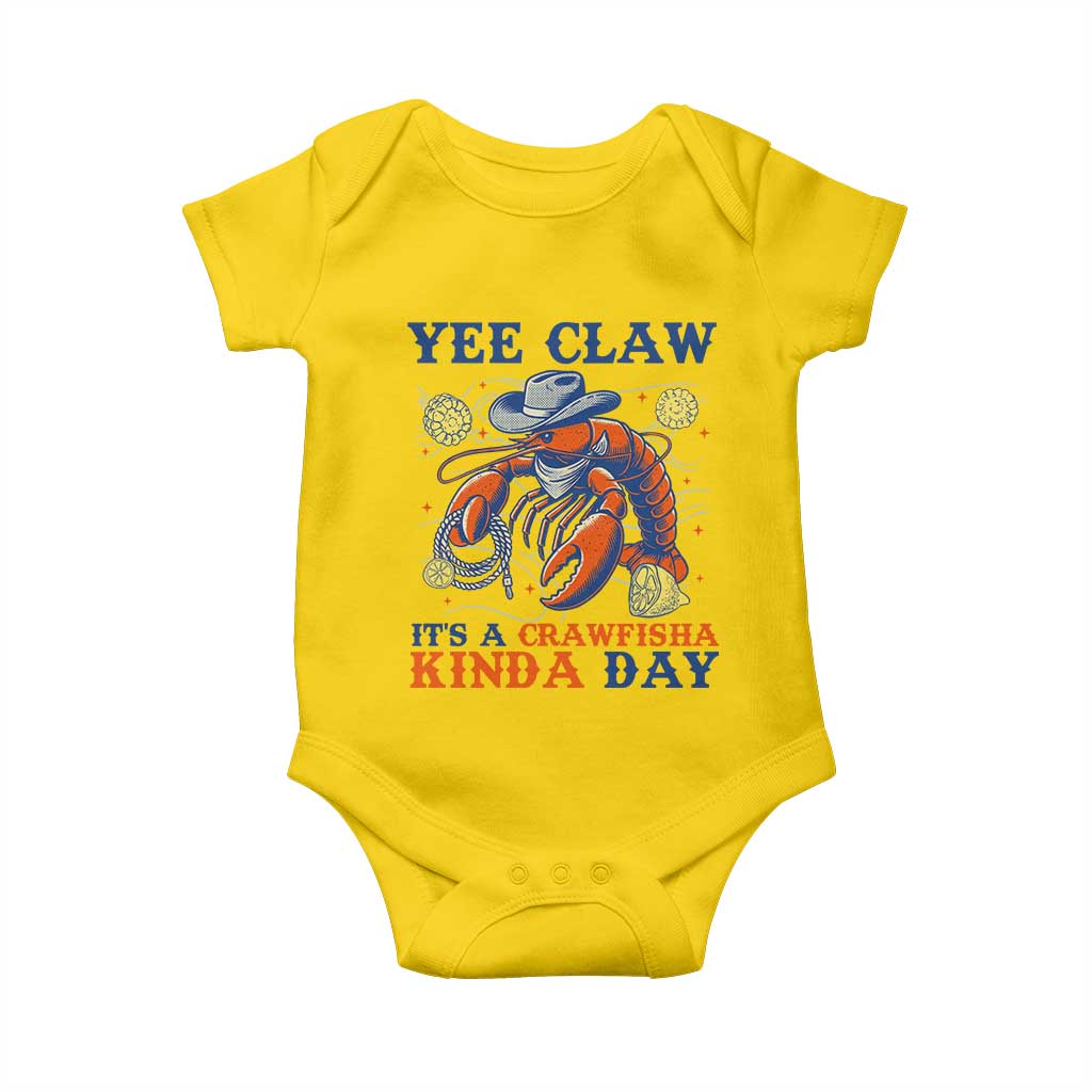 Yee Claw Lobster Baby Onesie It's a Crawfish Kinda Day Summer Beach Vaction Gift TS14 Daisy Print Your Wear