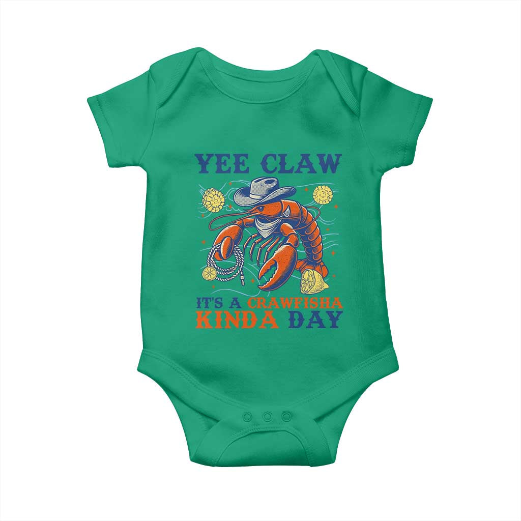 Yee Claw Lobster Baby Onesie It's a Crawfish Kinda Day Summer Beach Vaction Gift TS14 Irish Green Print Your Wear
