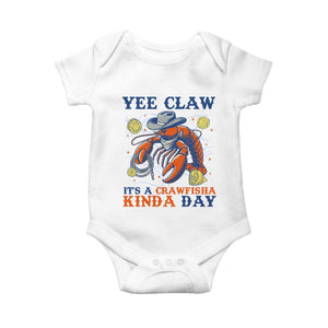 Yee Claw Lobster Baby Onesie It's a Crawfish Kinda Day Summer Beach Vaction Gift TS14 White Print Your Wear