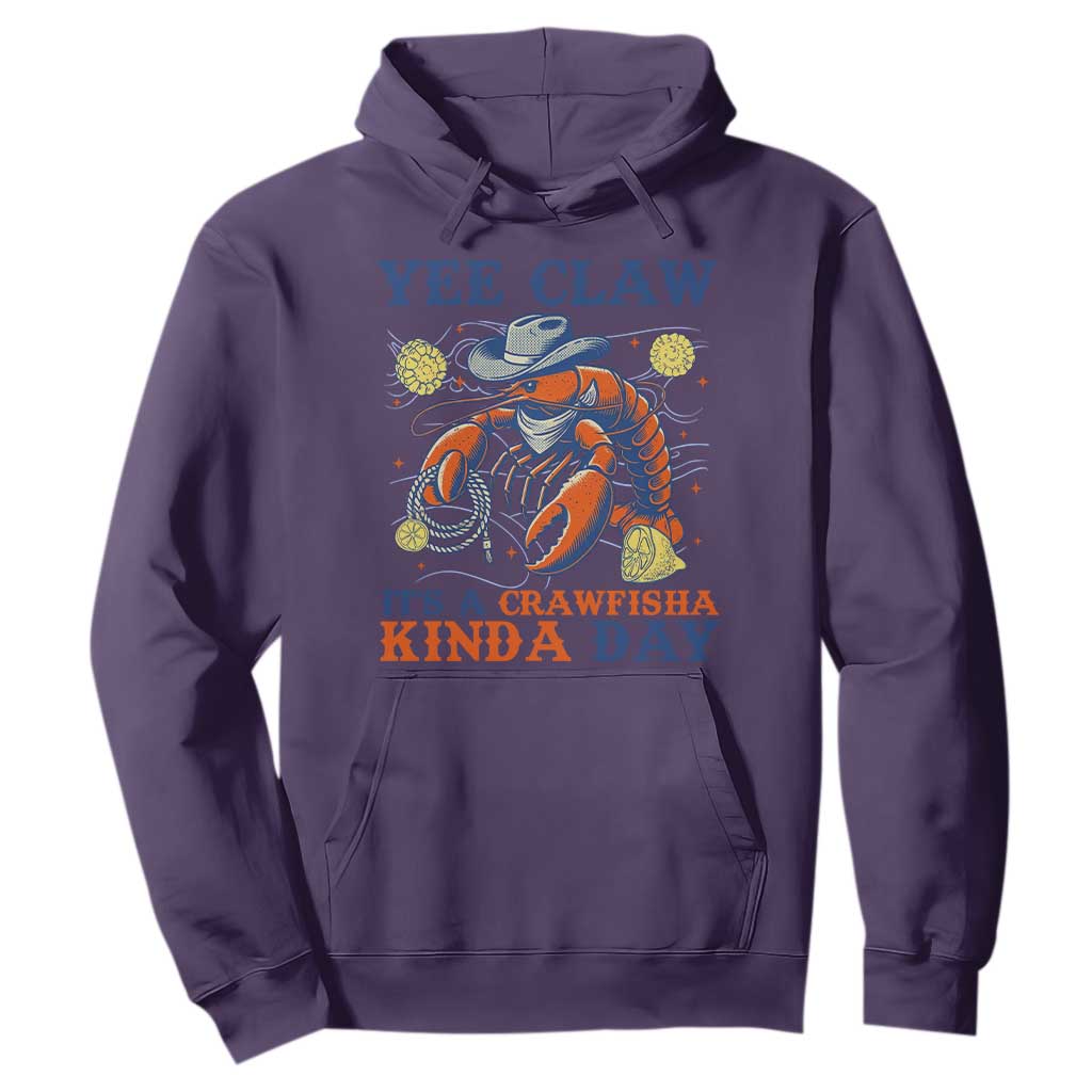 Yee Claw Lobster Hoodie It's a Crawfish Kinda Day Summer Beach Vaction Gift TS14 Purple Print Your Wear
