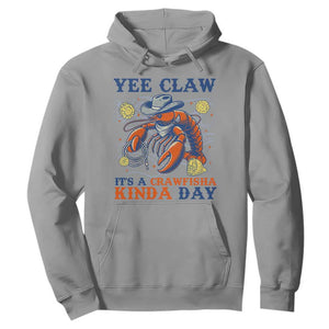 Yee Claw Lobster Hoodie It's a Crawfish Kinda Day Summer Beach Vaction Gift TS14 Sport Gray Print Your Wear