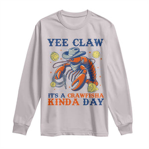 Yee Claw Lobster Long Sleeve Shirt It's a Crawfish Kinda Day Summer Beach Vaction Gift TS14 Ice Gray Print Your Wear