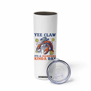 Yee Claw Lobster Skinny Tumbler It's a Crawfish Kinda Day Summer Beach Vaction Gift TS14 Print Your Wear