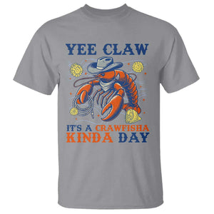 Yee Claw Lobster T Shirt It's a Crawfish Kinda Day Summer Beach Vaction Gift TS14 Sport Gray Print Your Wear