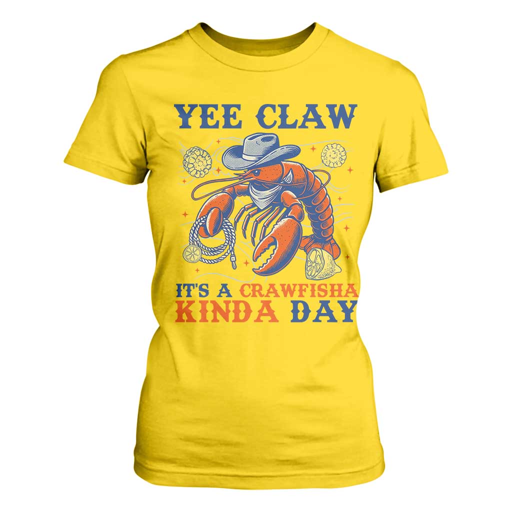 Yee Claw Lobster T Shirt For Women It's a Crawfish Kinda Day Summer Beach Vaction Gift TS14 Daisy Print Your Wear