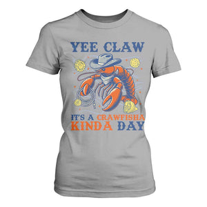 Yee Claw Lobster T Shirt For Women It's a Crawfish Kinda Day Summer Beach Vaction Gift TS14 Sport Gray Print Your Wear