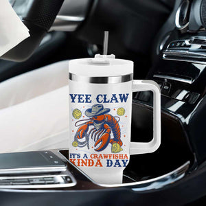Yee Claw Lobster Tumbler With Handle It's a Crawfish Kinda Day Summer Beach Vaction Gift TS14 Print Your Wear