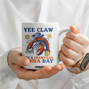 Yee Claw Lobster Coffee Mug It's a Crawfish Kinda Day Summer Beach Vaction Gift TS14 Print Your Wear
