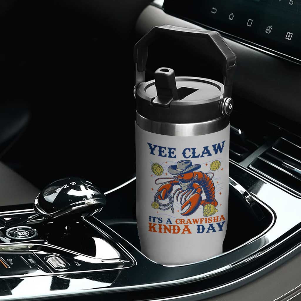 Yee Claw Lobster Flip Straw Tumbler It's a Crawfish Kinda Day Summer Beach Vaction Gift TS14 Print Your Wear