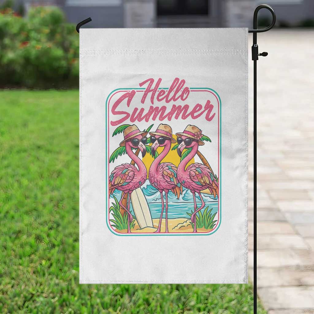 Summer Flamingo Pink Garden Flag Tropical Palm Tree Beach Vacation TS14 Print Your Wear