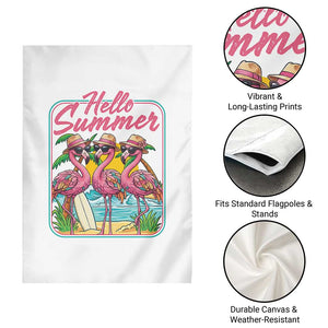 Summer Flamingo Pink Garden Flag Tropical Palm Tree Beach Vacation TS14 Print Your Wear