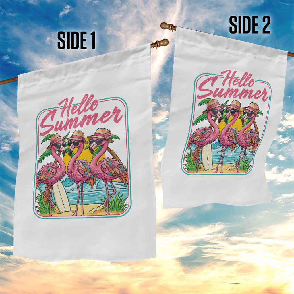 Summer Flamingo Pink Garden Flag Tropical Palm Tree Beach Vacation TS14 Print Your Wear