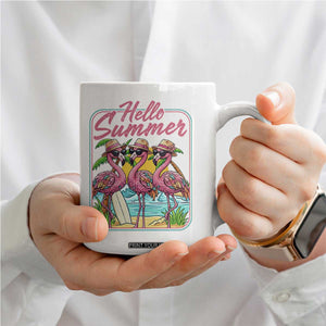 Summer Flamingo Pink Coffee Mug Tropical Palm Tree Beach Vacation TS14 Print Your Wear