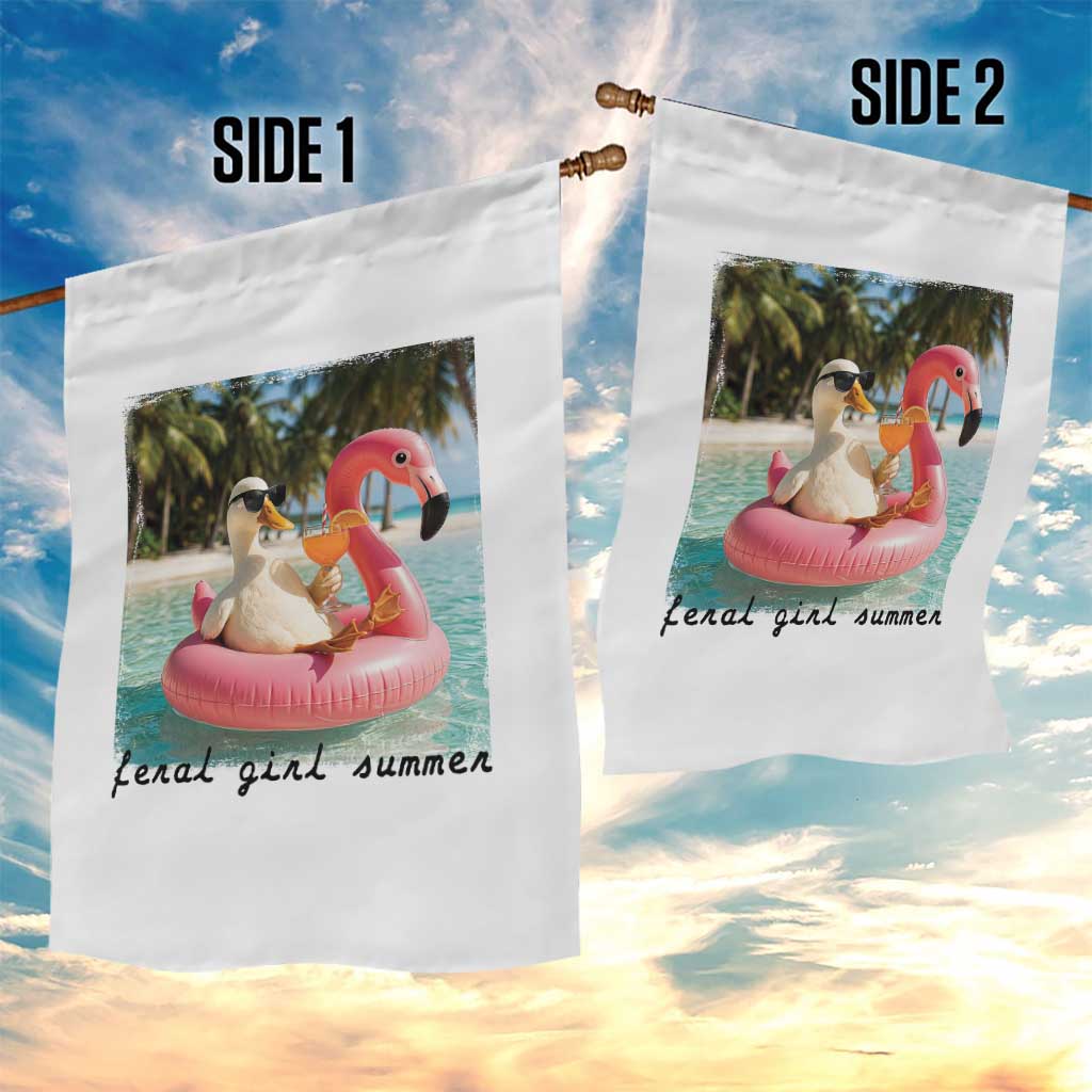 Feral Girl Summer Garden Flag Silly Goose Summer Beach Meme TS14 Print Your Wear