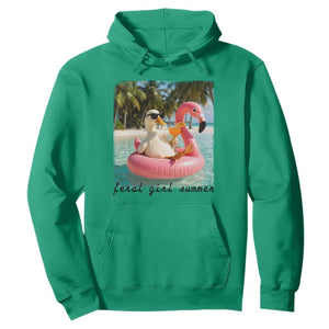 Feral Girl Summer Hoodie Silly Goose Summer Beach Meme TS14 Irish Green Print Your Wear