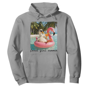 Feral Girl Summer Hoodie Silly Goose Summer Beach Meme TS14 Sport Gray Print Your Wear