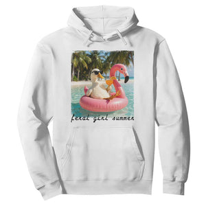 Feral Girl Summer Hoodie Silly Goose Summer Beach Meme TS14 White Print Your Wear