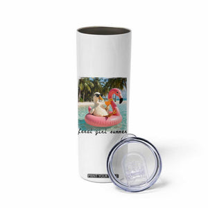 Feral Girl Summer Skinny Tumbler Silly Goose Summer Beach Meme TS14 Print Your Wear