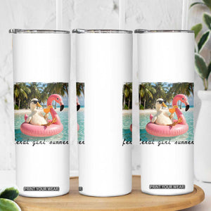 Feral Girl Summer Skinny Tumbler Silly Goose Summer Beach Meme TS14 Print Your Wear