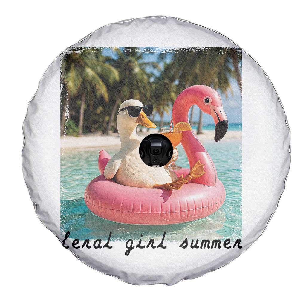 Feral Girl Summer Spare Tire Cover Silly Goose Summer Beach Meme TS14 Print Your Wear