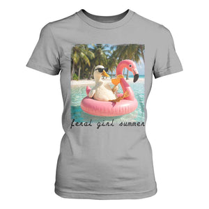 Feral Girl Summer T Shirt For Women Silly Goose Summer Beach Meme TS14 Sport Gray Print Your Wear