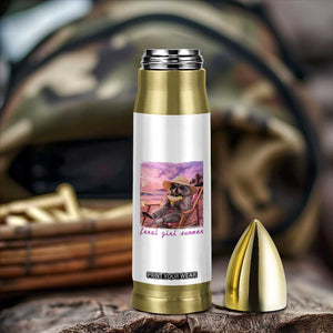 Feral Girl Summer Bullet Tumbler Funny Raccoon Summer Beach Meme TS14 Print Your Wear